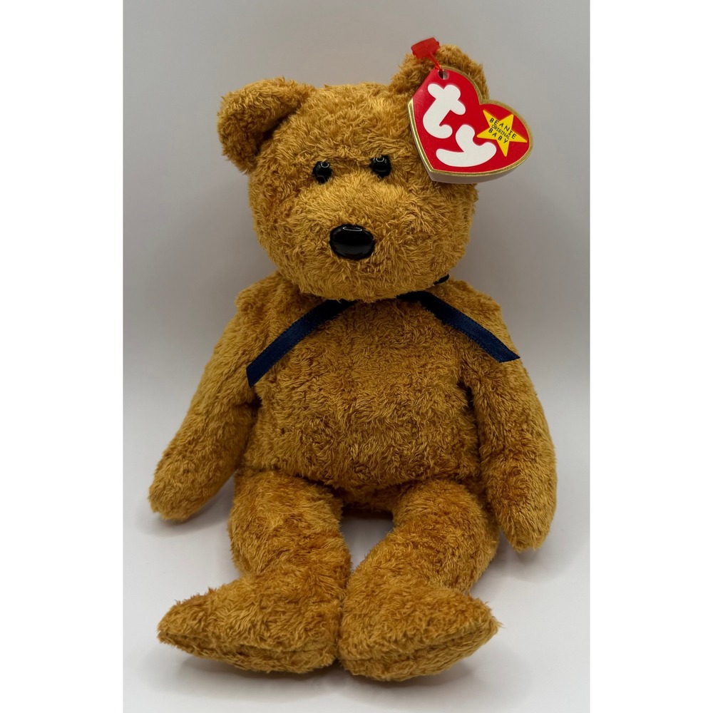 Ty Beanie Baby Fuzz the Bear 1998 MWMT